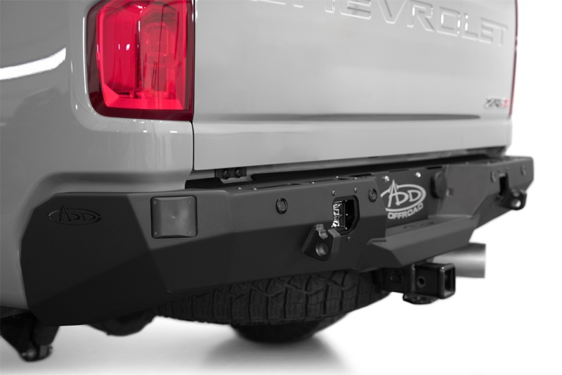 Chevrolet Silverado 2500 Bumper - Rear - Addictive Desert Designs - Phantom, Hammer Black, 2-Stage Powder Coat Finish - Satin Black - 2024+